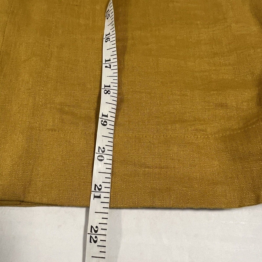 Sea New York Sz 2 Minka Puff Sleeve Linen Top in Saffron Yellow - Picture 8 of 9